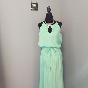 Mint Jennifer Lopez Maxi Dress